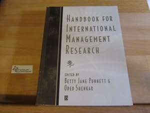 Image du vendeur pour Handbook for International Management Research mis en vente par Antiquariat im Kaiserviertel | Wimbauer Buchversand