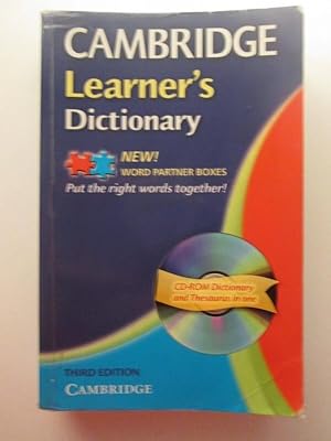 Cambridge Learner's Dictionary With Cd-Rom