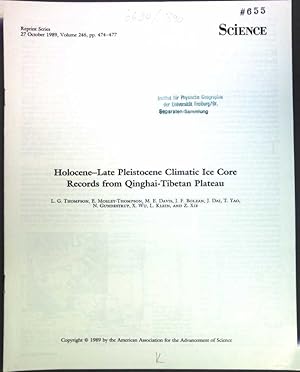 Bild des Verkufers fr Holocene-Late Pleistocene Climatic Ice Core Records from Qinghai-Tibetan Plateau; zum Verkauf von books4less (Versandantiquariat Petra Gros GmbH & Co. KG)