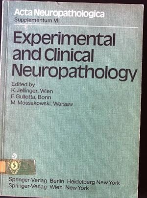 Imagen del vendedor de Experimental and Clinical Neuropathology: Proceedings of the First European Neuropathology Meeting, Vienna, May 6-8, 1980 Acta Neuropathologica Supplementa VII a la venta por books4less (Versandantiquariat Petra Gros GmbH & Co. KG)