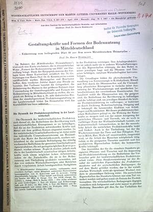 Bild des Verkufers fr Gestaltungskrfte und Formen der Bodennutzung in Mitteldeutschland; zum Verkauf von books4less (Versandantiquariat Petra Gros GmbH & Co. KG)