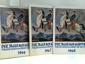 Bild des Verkufers fr Konvolut: 3 Hefte "Der Jger aus Kurpfalz". Volks-und Heimatkalender 1966, 1967, 1968. zum Verkauf von ABC Versand e.K.