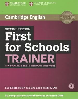 Imagen del vendedor de First for Schools Trainer Six Practice Tests Without Answers a la venta por GreatBookPrices