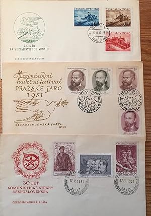 (Konvolut) 3 Briefumschläge der Ceskoslovenska. (Tschechoslowakei).