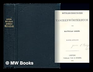 Seller image for Mittelhochdeutsches taschenwrterbuch for sale by MW Books Ltd.