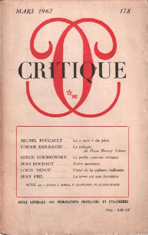 Revue critique N° 178