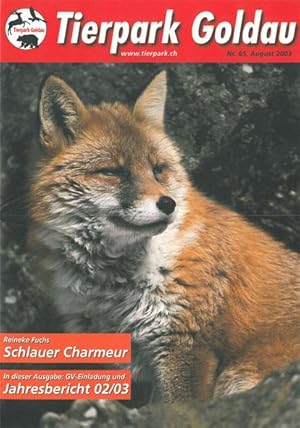 Bild des Verkufers fr Tierpark Goldau - Die Zeitung. Nummer 65, August 2003 zum Verkauf von Schueling Buchkurier