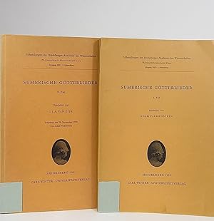 Bild des Verkufers fr Sumerische Gtterlieder, I-II. (Abhandlungen der Heidelberger Akademie der Wissenschaften, Philosophisch-historische Klasse). [TWO VOLUMES]. zum Verkauf von Librarium of The Hague