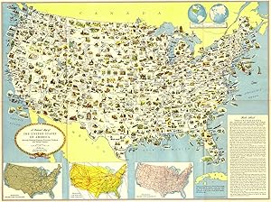 'A Pictorial Map of the United States of America: Showing Principal Regional Resources, Products ...