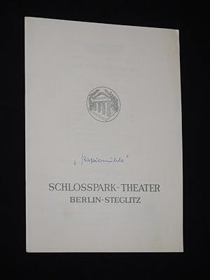 Seller image for Programmheft 75 Schlopark-Theater Berlin 1958/ 59. PAPIERMHLE von Georg Kaiser. Insz.: Walter Henn, Bhnenbild/ Kostme: H. W. Lenneweit, techn. Ltg.: Franz Gehrke. Mit Hans Caninenberg, Eva-Katharina Schultz, Siegmar Schneider, Stefan Wigger, Hugo Schrader, Karl Hellmer, Erhard Siedel, Walter Bluhm, Rudolf Str for sale by Fast alles Theater! Antiquariat fr die darstellenden Knste