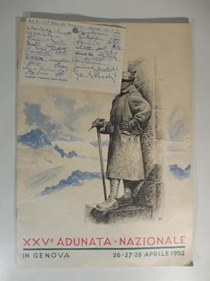 XXV Adunata Nazionale Alpini in Genova. 26, 27, 28 aprile 1952. Pubblicazione