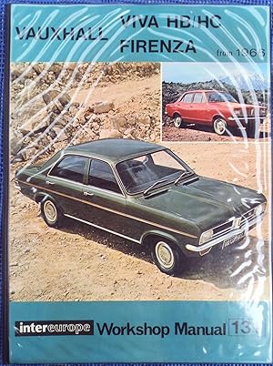 WORKSHOP MANUAL FOR VAUXHALL VIVA AND FIRENZA.fromm 1966.