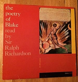 The Poetry of Blake Read by Sir Ralph Richardson. Vinyl LP
