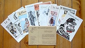 Cartes de presse. 1re série - 10 cartes postales "Journaux anciens"