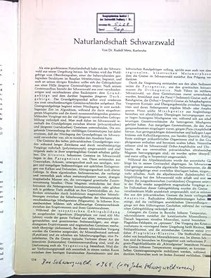 Bild des Verkufers fr Naturlandschaft Schwarzwald; zum Verkauf von books4less (Versandantiquariat Petra Gros GmbH & Co. KG)