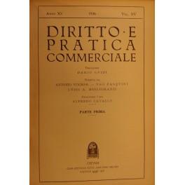 Immagine del venditore per Diritto e Pratica Commerciale. Vol. XV - 1936 venduto da Libreria Antiquaria Giulio Cesare di Daniele Corradi