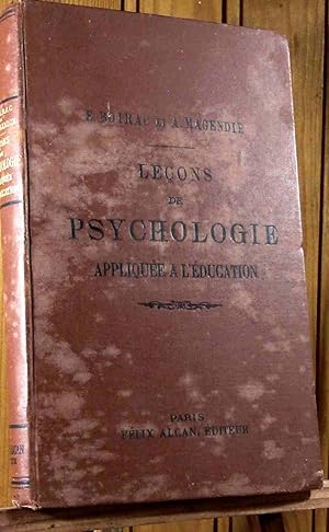 Image du vendeur pour LECONS DE PSYCHOLOGIE APPLIQUEE A L'EDUCATION. mis en vente par Livres 113