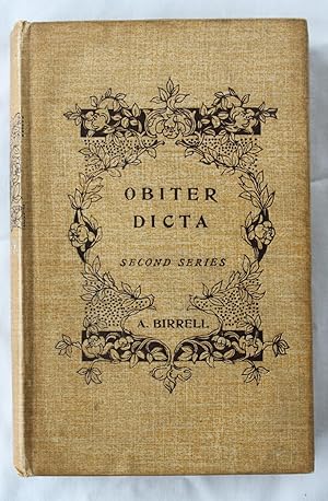 Obiter Dicta : Second Series