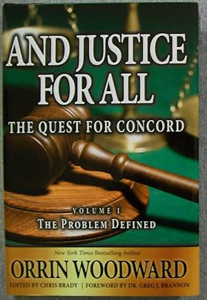 Imagen del vendedor de And Justice for All: The Quest for Concord, Volume 1: The Problem Defined a la venta por Book Nook