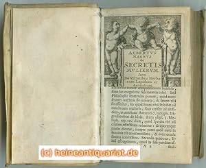 Seller image for ALBERTVS MAGNVS de SECRETIS MVLIERVM. Item De Virtutibus Herbarum Lapidum et Animalium. for sale by Heinrich Heine Antiquariat oHG