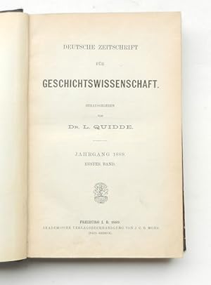 Deutsche Zeitschrift für Geschichtswissenschaft. Jahrgang 1889 bis 1891. 5 Bände