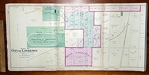 [Map] "City Of Lawrence," from Atlas of Douglas Co. Kansas. [Five Map Sheets, Comprising Pages 23...
