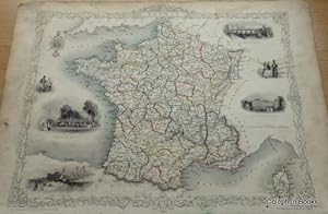 Map of France 1851.