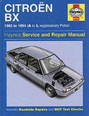 Imagen del vendedor de Citroen BX .1983 to 1994.Service and Repair Manual (Haynes Service and Repair Manuals) a la venta por M.Roberts - Books And ??????