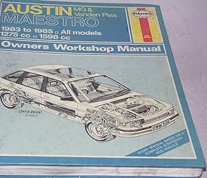 Seller image for Austin, M.G.and Vanden Plas Maestro.1983 to 1985.Haynes Owners Workshop Manual for sale by M.Roberts - Books And ??????
