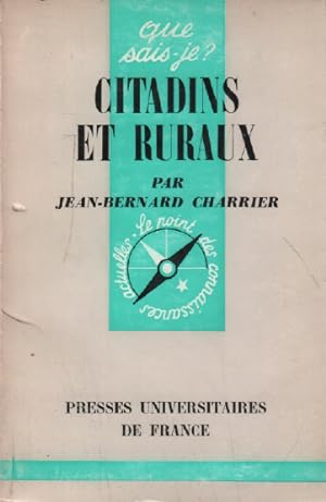 Bild des Verkufers fr Citadins et ruraux zum Verkauf von librairie philippe arnaiz