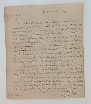 Immagine del venditore per Letter to W. Thomas Overton venduto da Riverow Bookshop