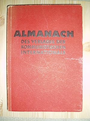 Seller image for Almanach des Verlages der Kommunistischen Internationale : 1921 for sale by Expatriate Bookshop of Denmark