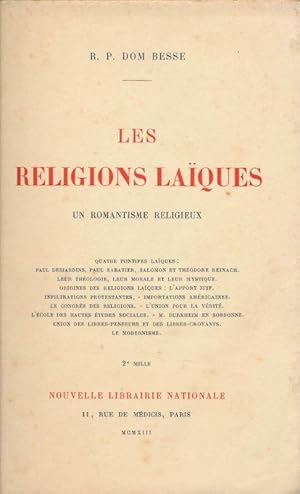 Seller image for Les Religions Laques. Un Romantisme religieux for sale by LIBRAIRIE GIL-ARTGIL SARL