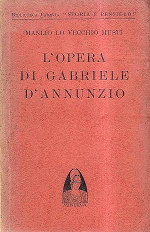 Imagen del vendedor de L'opera di Gabriele d'Annunzio a la venta por Il Salvalibro s.n.c. di Moscati Giovanni