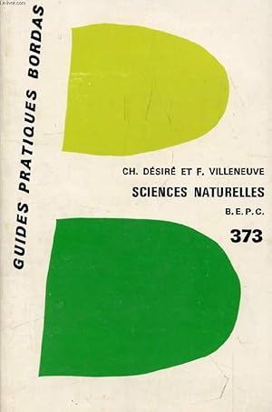 Imagen del vendedor de SCIENCES NATURELLES AU BEPC a la venta por Le-Livre