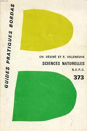 Imagen del vendedor de SCIENCES NATURELLES AU BEPC a la venta por Le-Livre