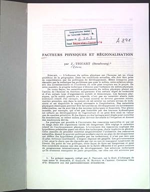 Imagen del vendedor de Facteurs physiques et rgionalisation; a la venta por books4less (Versandantiquariat Petra Gros GmbH & Co. KG)