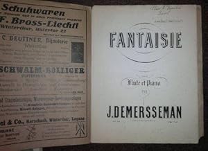 Image du vendeur pour Fantaisie. Pour flute et piano. A son ami P. Hollebeke. Op. 12. Flute solo des Concerts Musard. mis en vente par Antiquariat Johann Forster