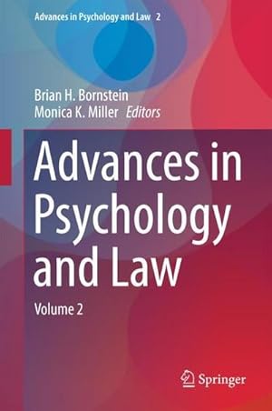Bild des Verkufers fr Advances in Psychology and Law : Volume 2 zum Verkauf von AHA-BUCH GmbH