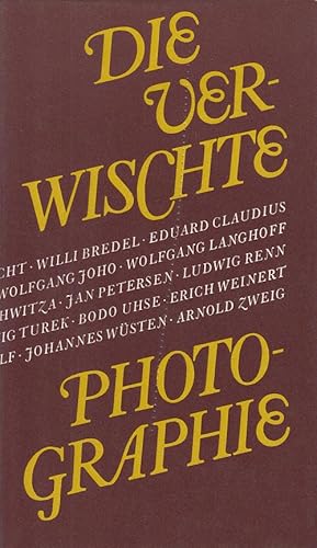Immagine del venditore per Die verwischte Photographie. Sozialistische Erzhler ber den Widerstand 1933 -1945 venduto da Antiquariat Jterbook, Inh. H. Schulze