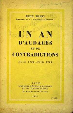 Un an d'audaces et de contradictions (Juin 1936 - Juin 1937)