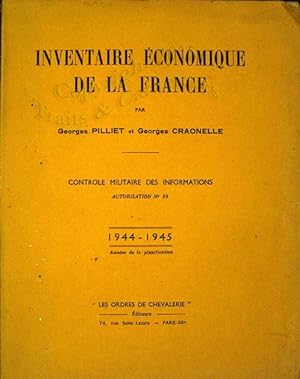 Inventaire économique de la France. 1944-1945, année de planification.