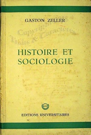 Histoire et sociologie.