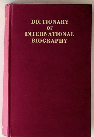 Dictionary of International Biography 1967-1968, Fourth Edition