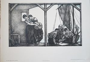 Bild des Verkufers fr Abschied. Original Lithographie. Wien 1919 zum Verkauf von Treptower Buecherkabinett Inh. Schultz Volha