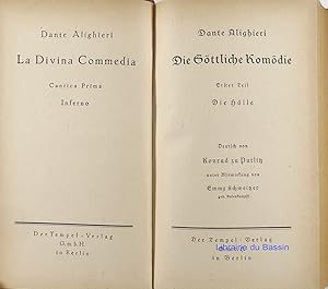 Seller image for Tempel-Klassiker Dantes-Werke Italienisch und deutsch La Divina Commedia Cantica Prima Inferno. Die gttliche Komdie, Erster Teil. Die Hlle for sale by Librairie du Bassin