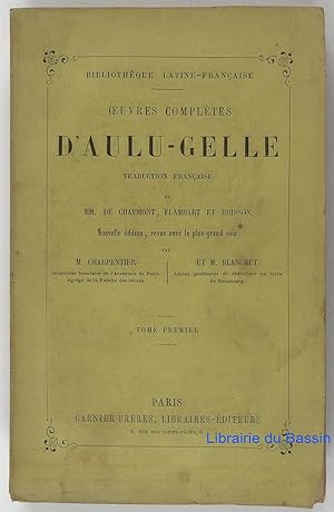 Oeuvres complètes d'Aulu-Gelle, Tome premier