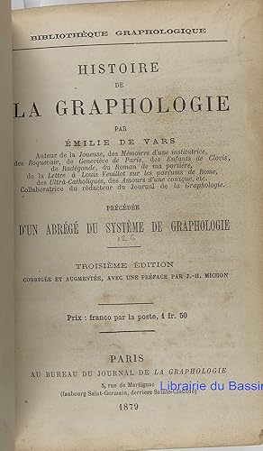 Graphologie 4 ouvrages reliés en 1