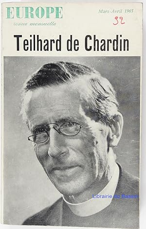 Europe Revue Mensuelle Mars-Avril 1965 Teilhard de Chardin