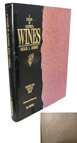 A CATALOG OF CALIFORNIA WINES Signed 1st